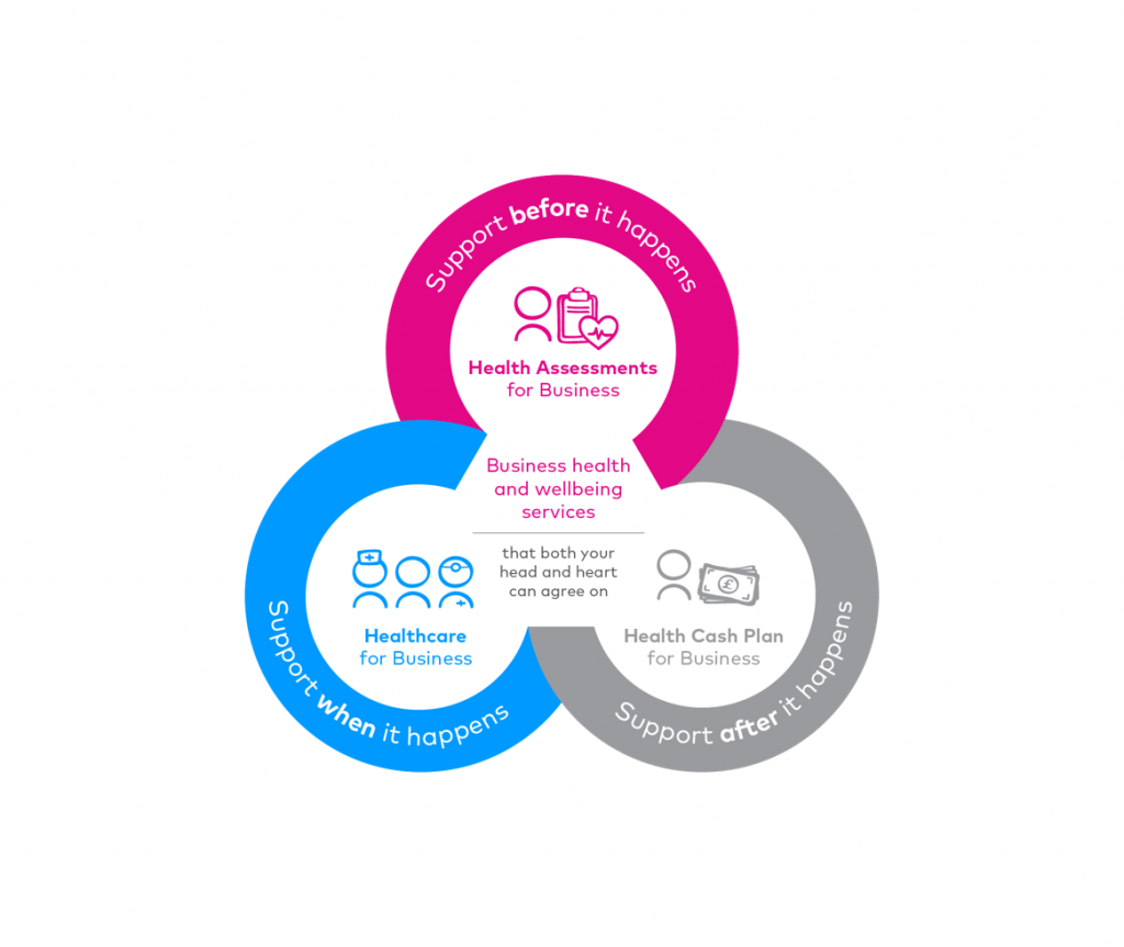 Three interlocking circles showing Benenden B2B proposition