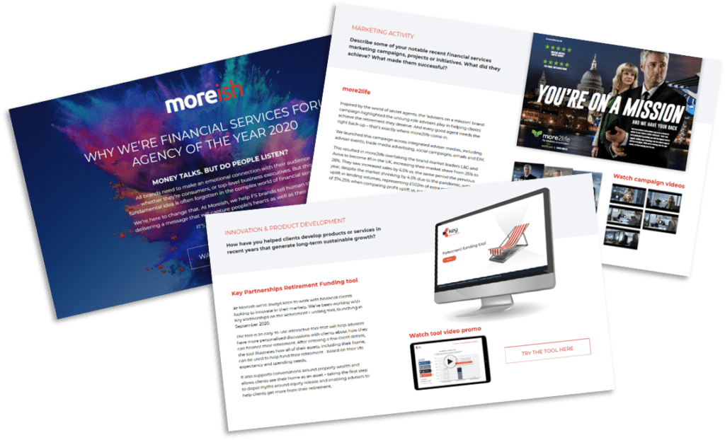 Award winning financial services marketing agency