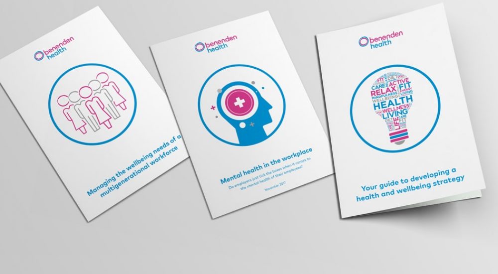 screenshots of 3 x benenden health gated content strategic white papers