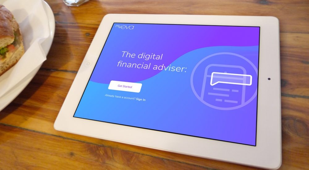 ipad screenshot of MyEva financial app design and creation