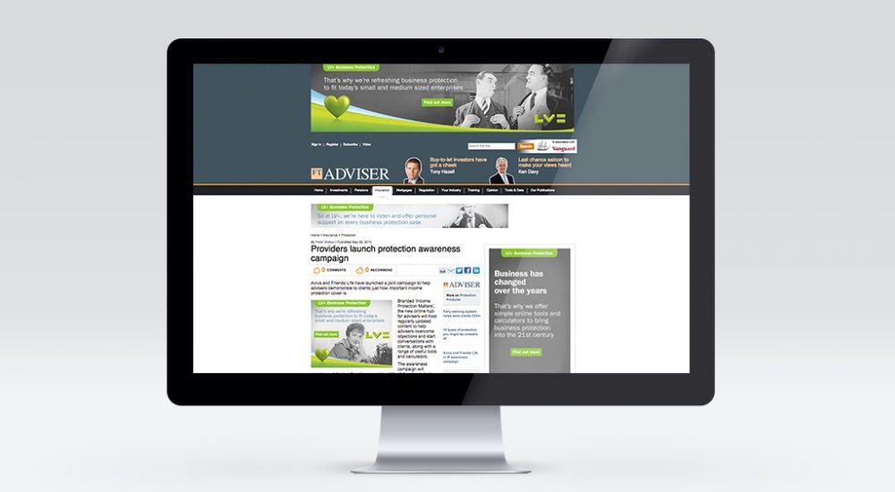 Display advertising on the FT Adviser site