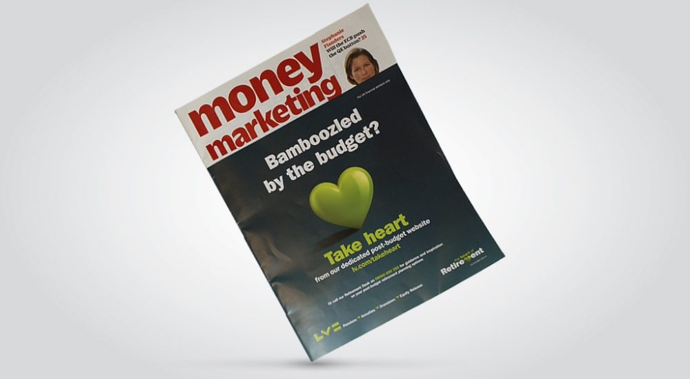 Front-cover wrap on Money Marketing