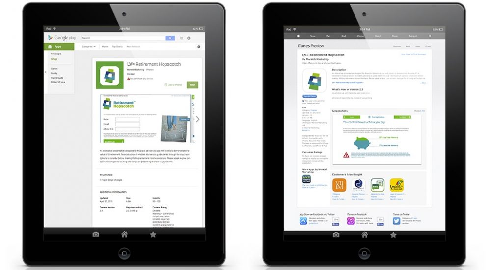 Available on Google Play and the iTunes App Store