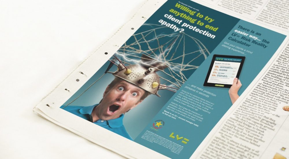 Press ad for online calculator